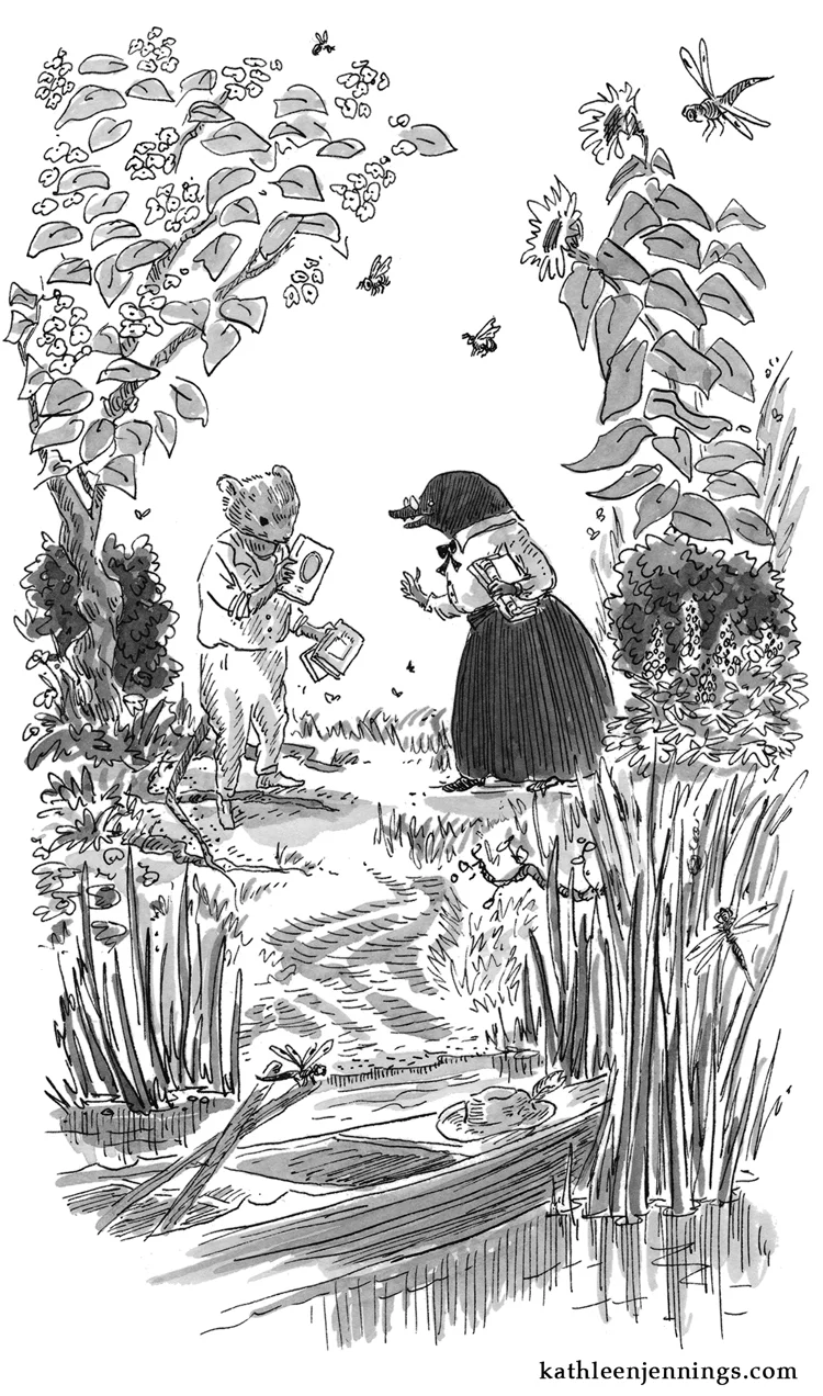 Chapter 12 illustration - The River Bank by Kij Johnson. Small Beer Press, 2017