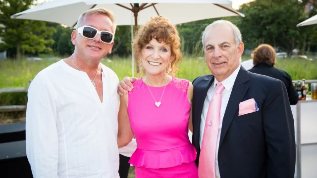 J.J. McKay, Ellen Hermanson Foundation founder Julie Ratner, and Sam Eskenazi. (Photo: Tom Fitzgerald and Pam Deutchman/www.society-in-focus.com)