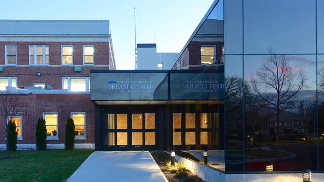 The new entrance to the Ellen Hermanson Breast Center at Southampton Hospital. (Photo: J. Heatley)