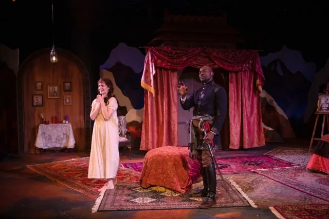 Photo by John Ulman. Did we have to roll and unroll 8 rugs every show? Yes. Yes we did.