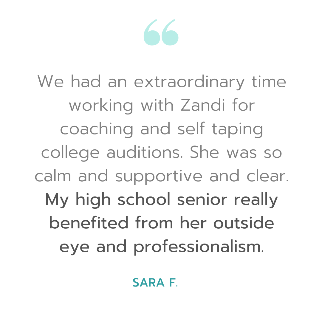Parent Review Zandi Carlson College Audition Prep