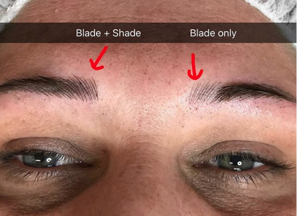 A great example of the wonders of shading! We needed to add shading in order to mimic the density of the existing hairs.