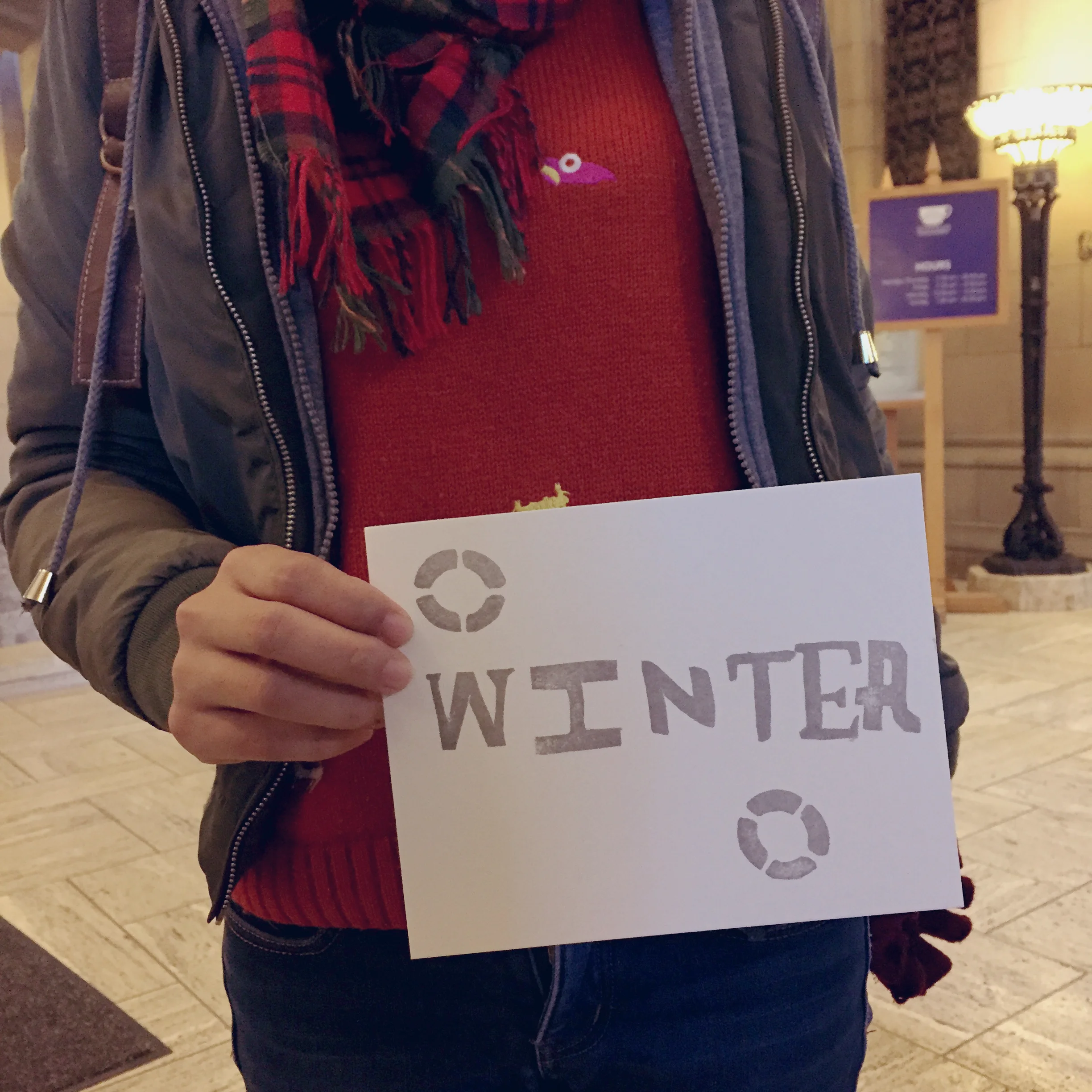 "Winter is beautiful."