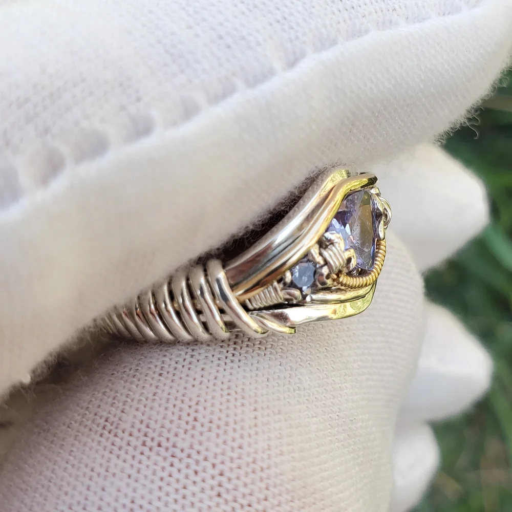 Tanzanite Ring Size 7 — Miles McDonald - The Art of Wire