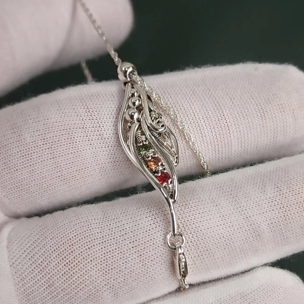 Bracelet Rétro Argent Poli Avec Maillons Fleur Et Cristal Boréalis - Modèle 131