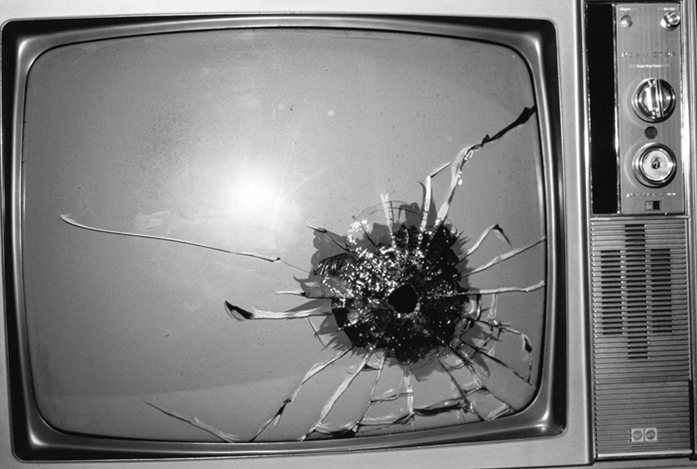 Elvis's TV with Bullet Hole, 2003