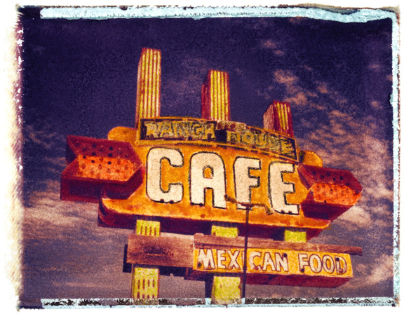 Cafe, photographed in New Mexico 