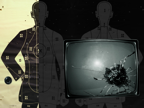 TV with Bullet Hole, 2006 