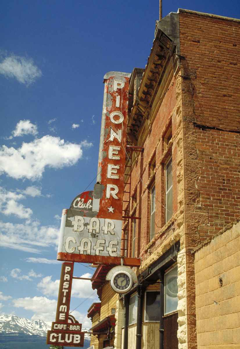 Pioneer Bar Cafe, photographed in Colorado