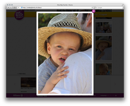 One Big Family - Mobile taugliche Webapp