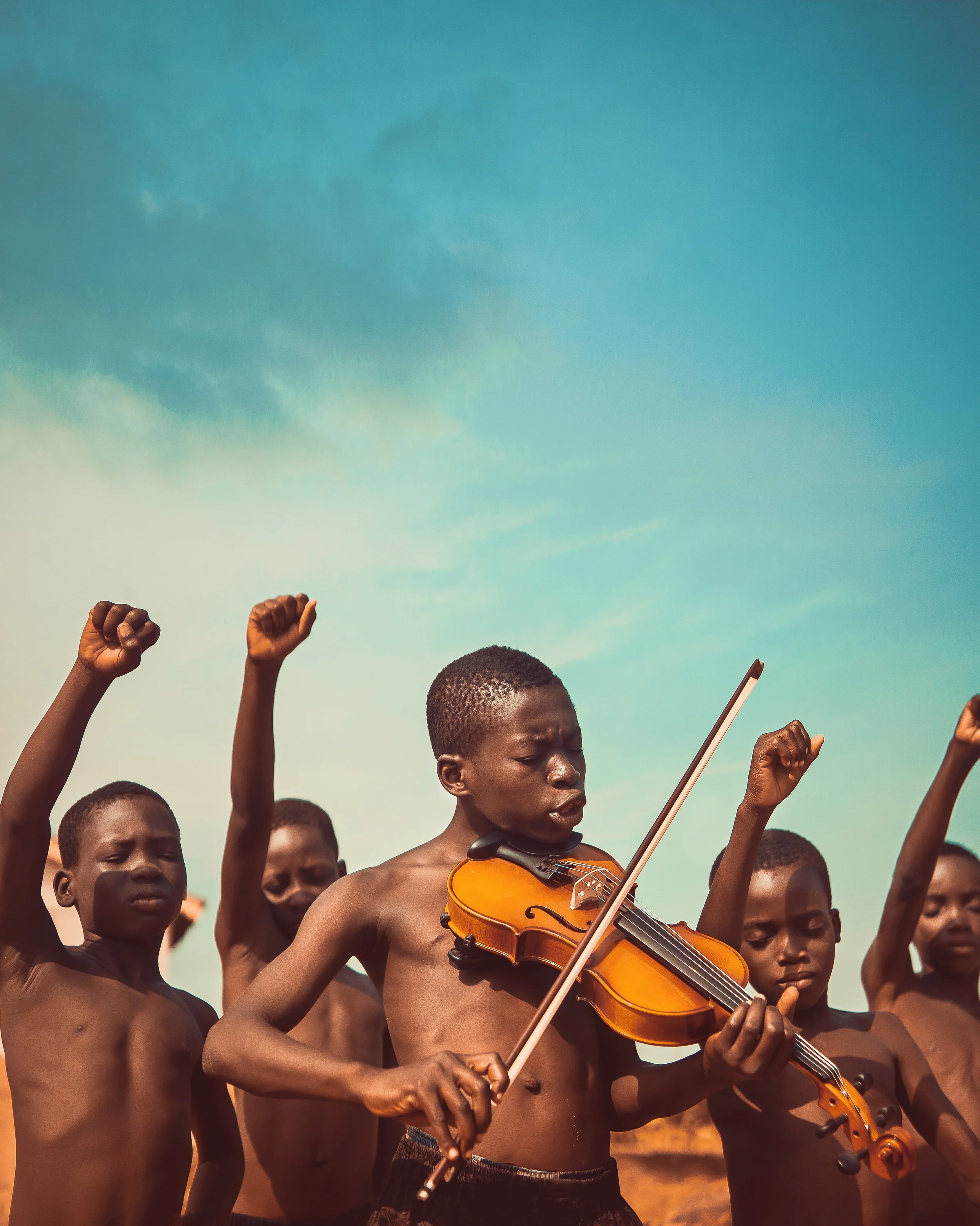 "My hand was made strong by the hand of the Almighty, we move forward in this generation triumphantly. So won't you help to sing these songs of freedom? Cause all I ever I have, redemption song. Emancipate yourselves from mental slavery, none but ourselves can free our minds!" “Songs of Freedom” by Michael Aboya @aboya.8