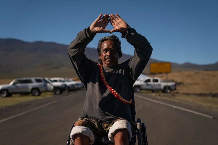 Kupuna Keoni Turdale grew up in Hilo and spent his entire life on the Big Island. He was one of the first arrested and vows he would do it again should it come to that.
