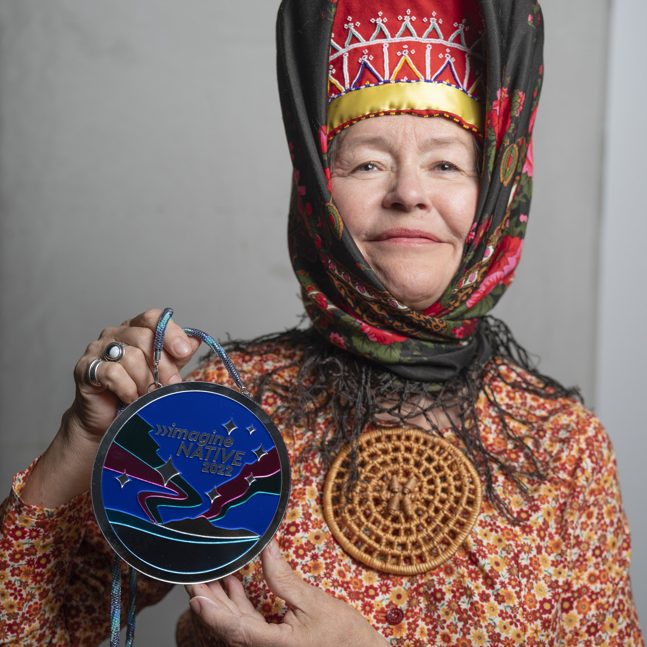 Venke Tørmænen, the subject of the film "Šaamšiǩ - Great Grandmothers Hat”, which won the Documentary Feature Award. Image by Danielle Khan Da Silva.