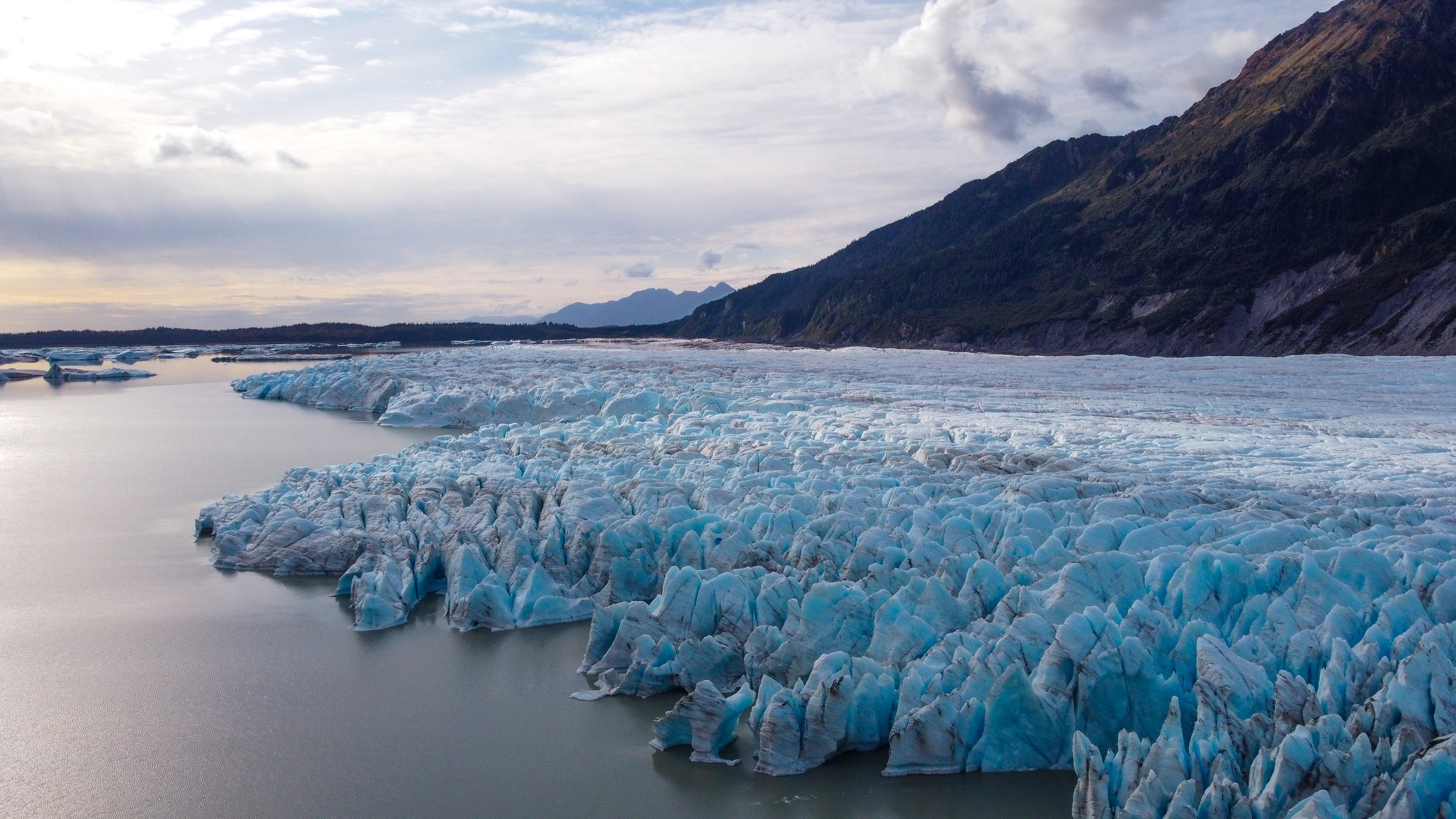 Sheridan Glacier, pictured here in April of 2021.