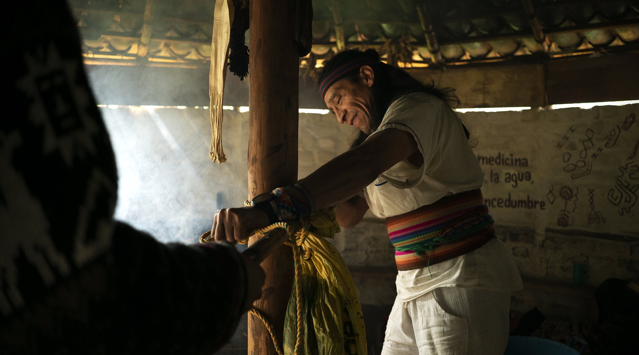 As part of the regular customs of the community, there are profound spiritual practices such as dancing, singing, and the use of sacred plants such as coca leaf and tobacco.