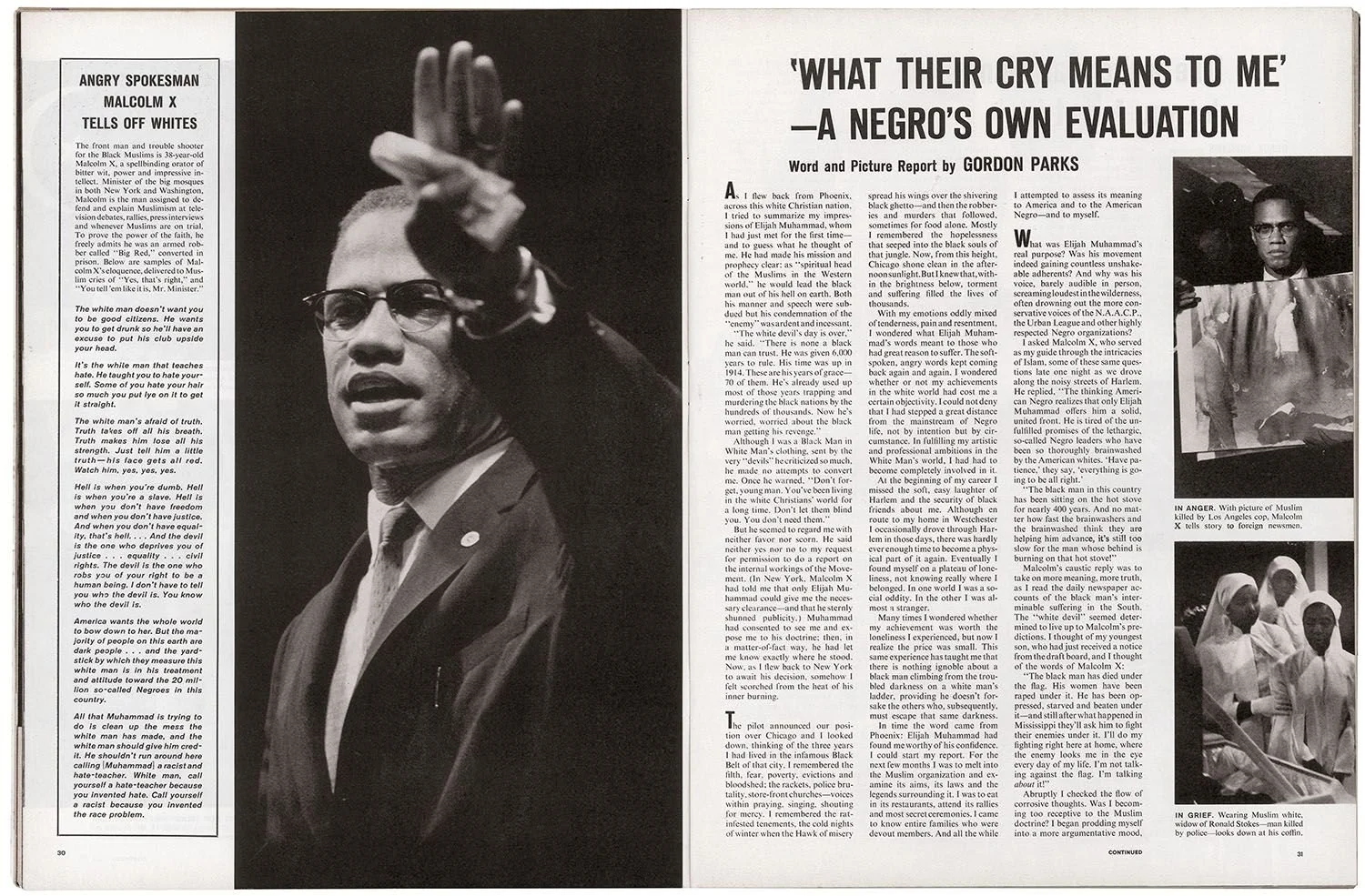 Malcolm X Through Photographer Gordon Parks' Eyes — Photographers ...
