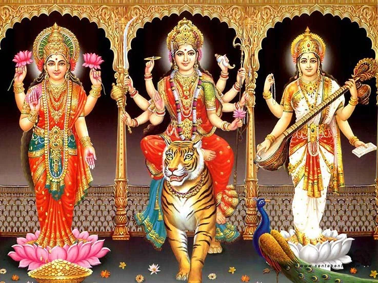 Lakshmi - Durga - Saraswati