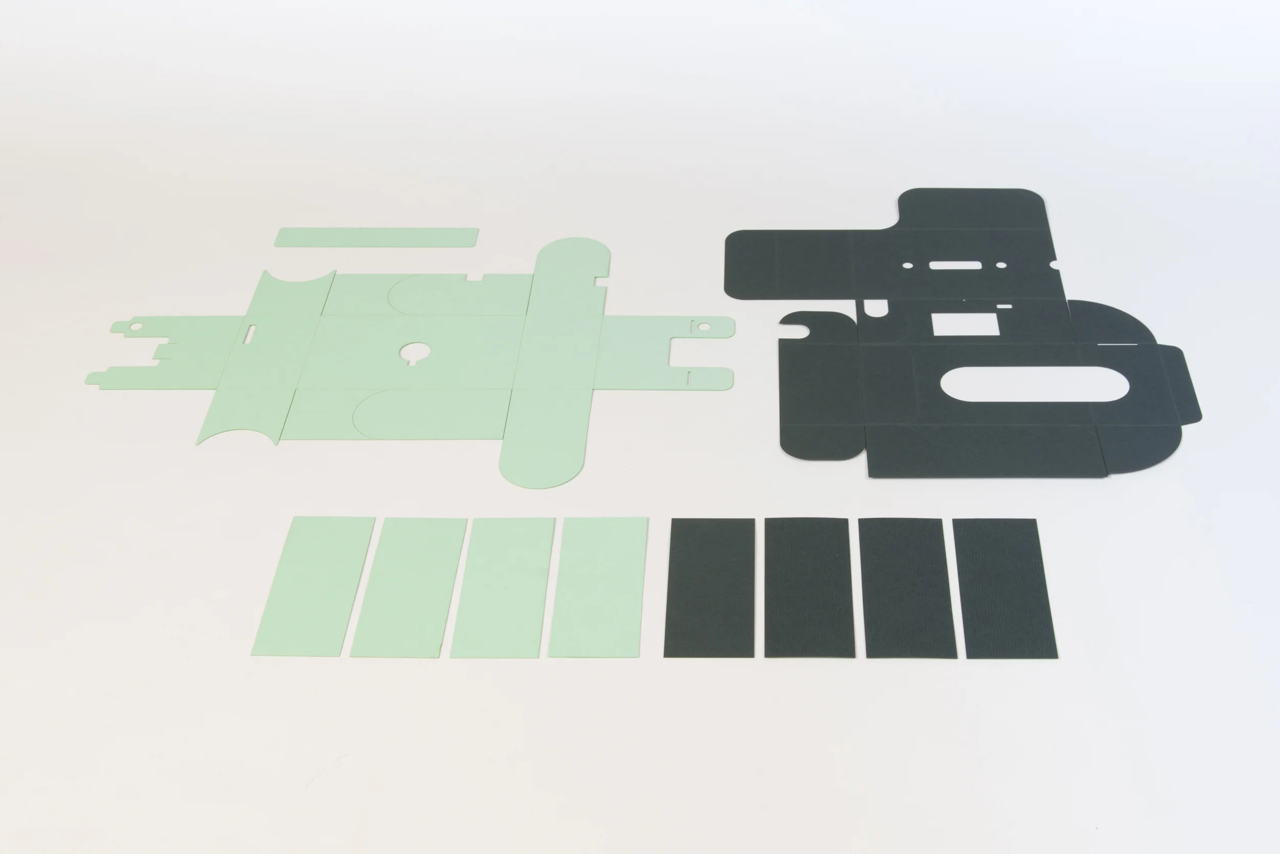 Step 1 Lasercut or cut by hand the paper components