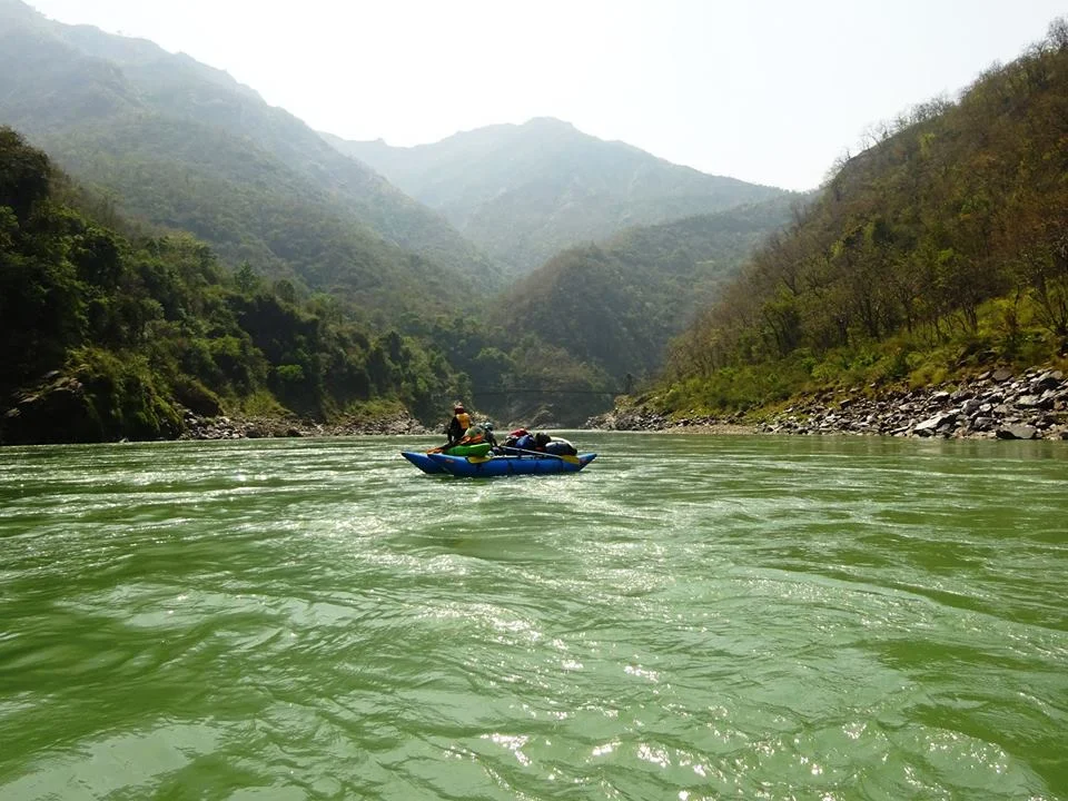 The Cataraft with our supplies