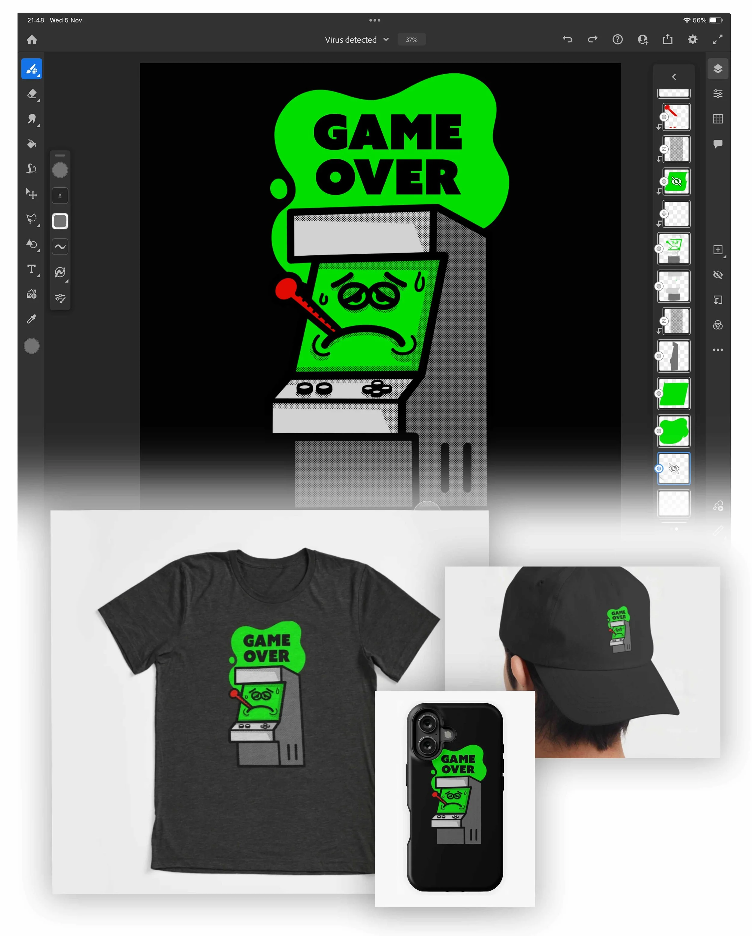 iPad-illustration-series-Game-over.jpg