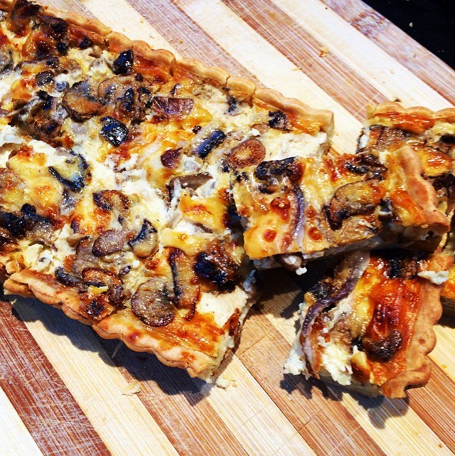 Wild Mushroom & Pecorino Tarts & Quiches Retail- Large family sized tarts Cafe/Deli- Individual Quiches