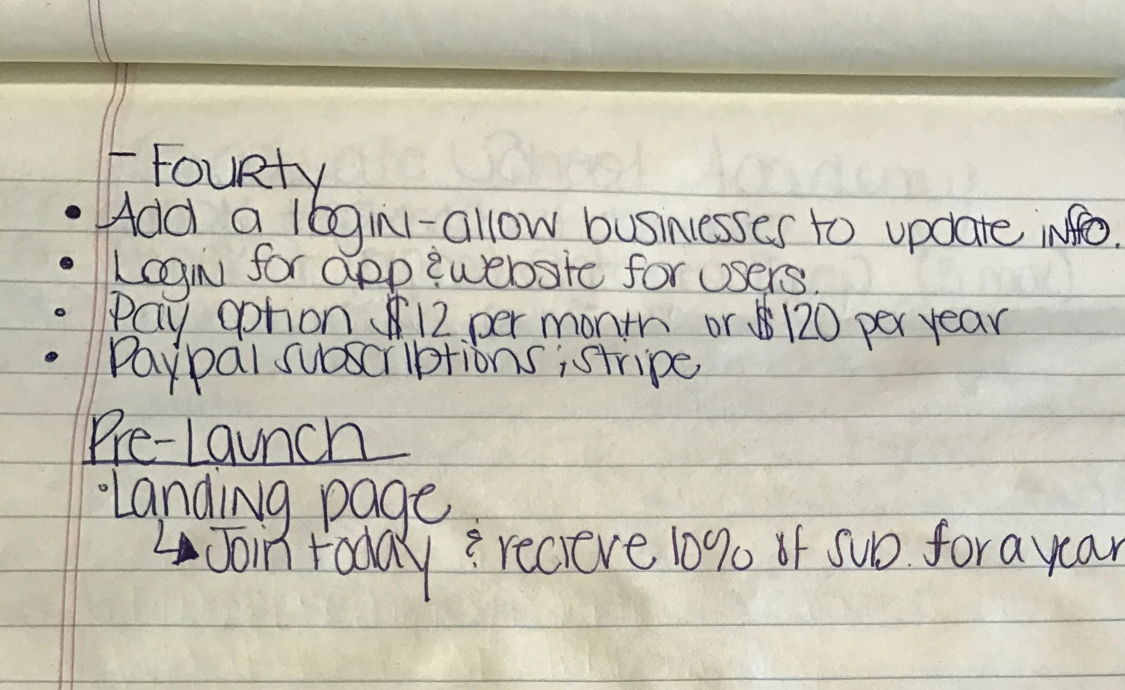  May 2016- First things first. Every idea I have begins with pen and paper. I believe if you make it real for yourself, God will make it real for you.  The idea I had for 4ourty when it began resembles nothing that we are today. We are not a subscrip