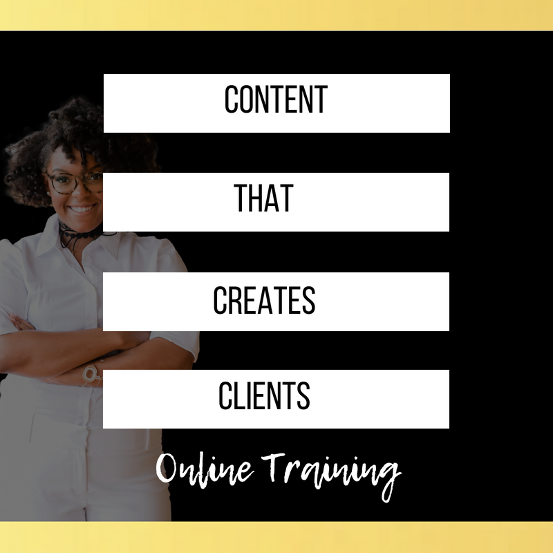 Content That Creates Clients Online Training 