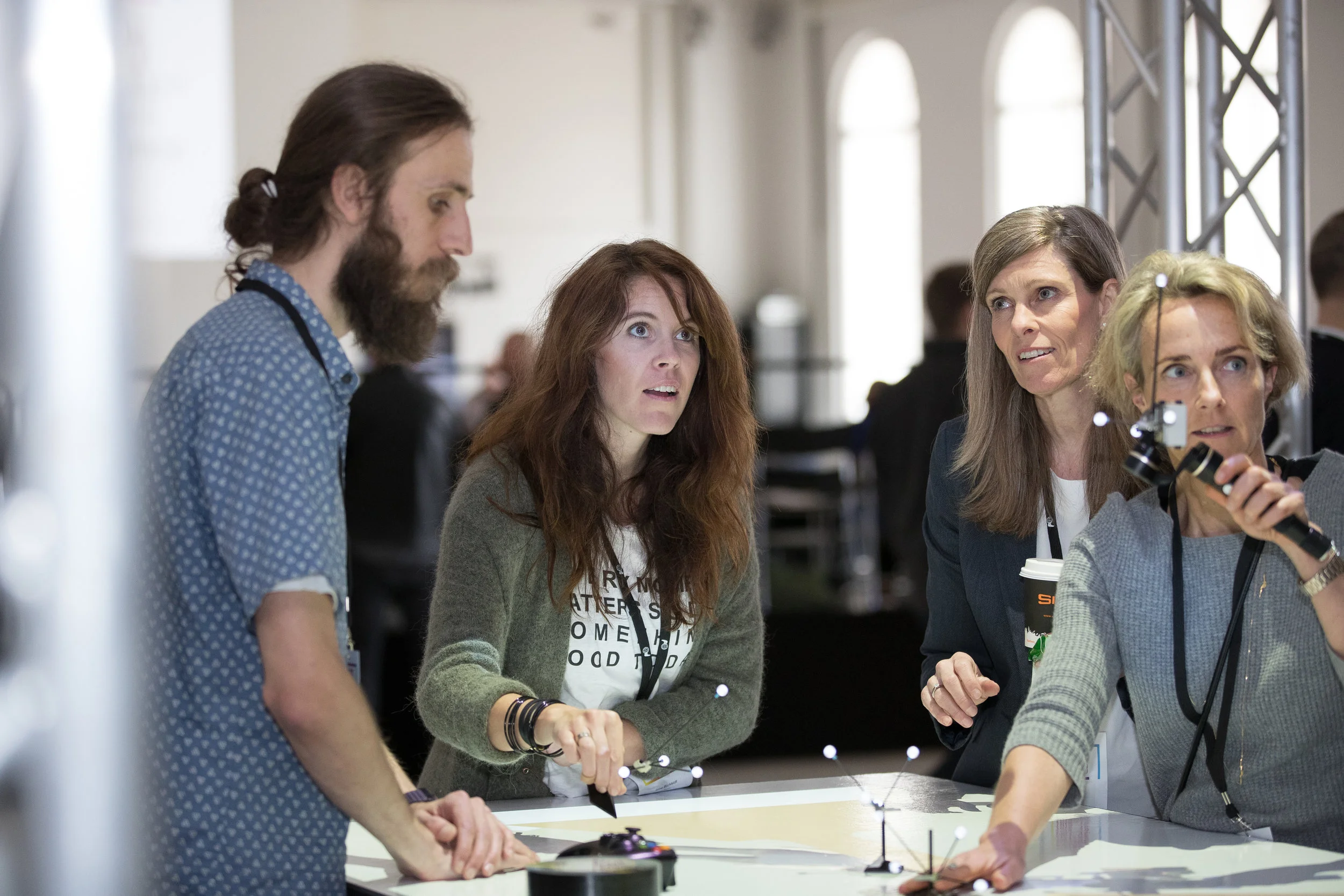 The interactive pre-visualization system in action. Photo: Dorte Tuladhar.