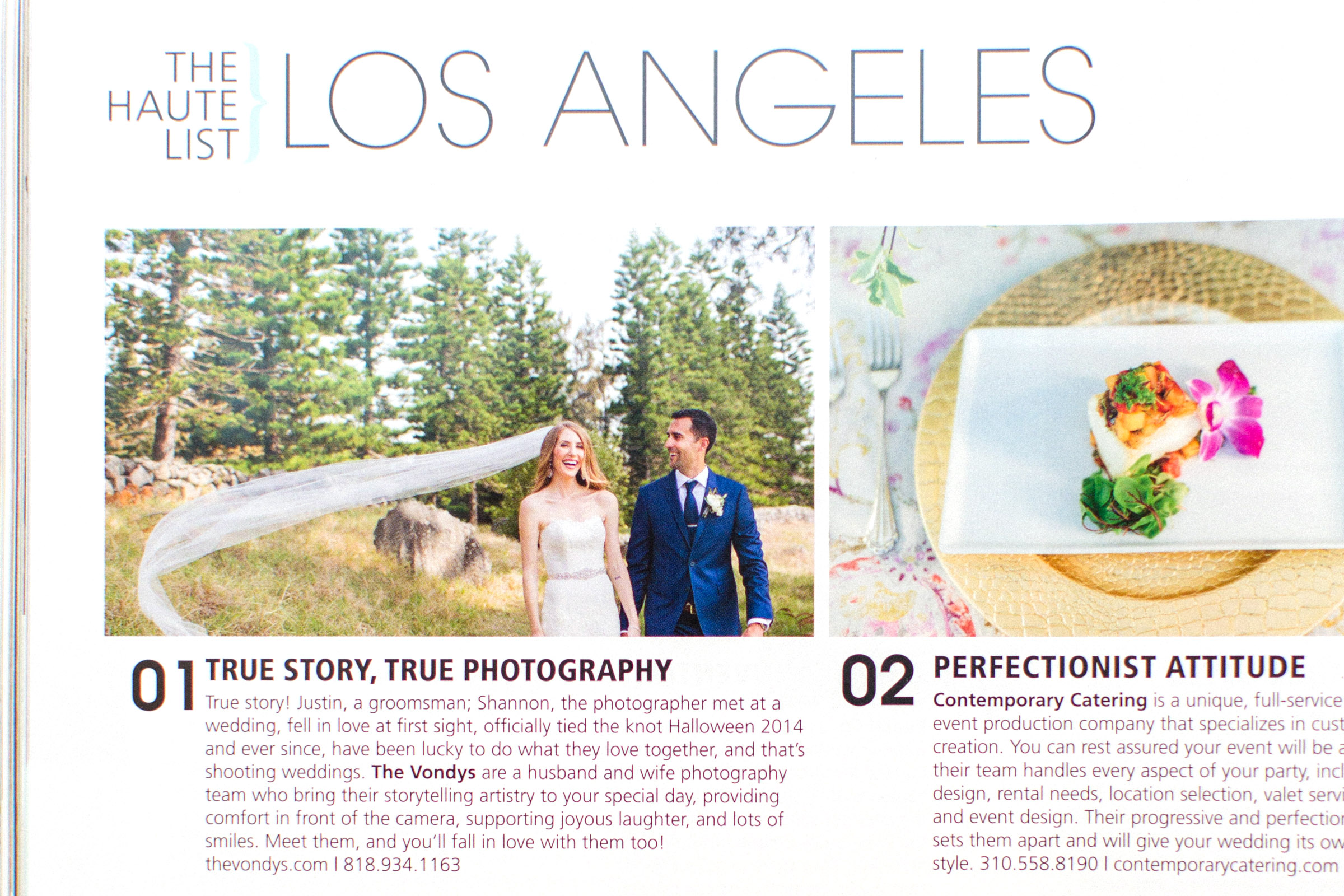 thevondys.com | California Wedding Day Magazine | Los Angeles Wedding Photographer | The Vondys