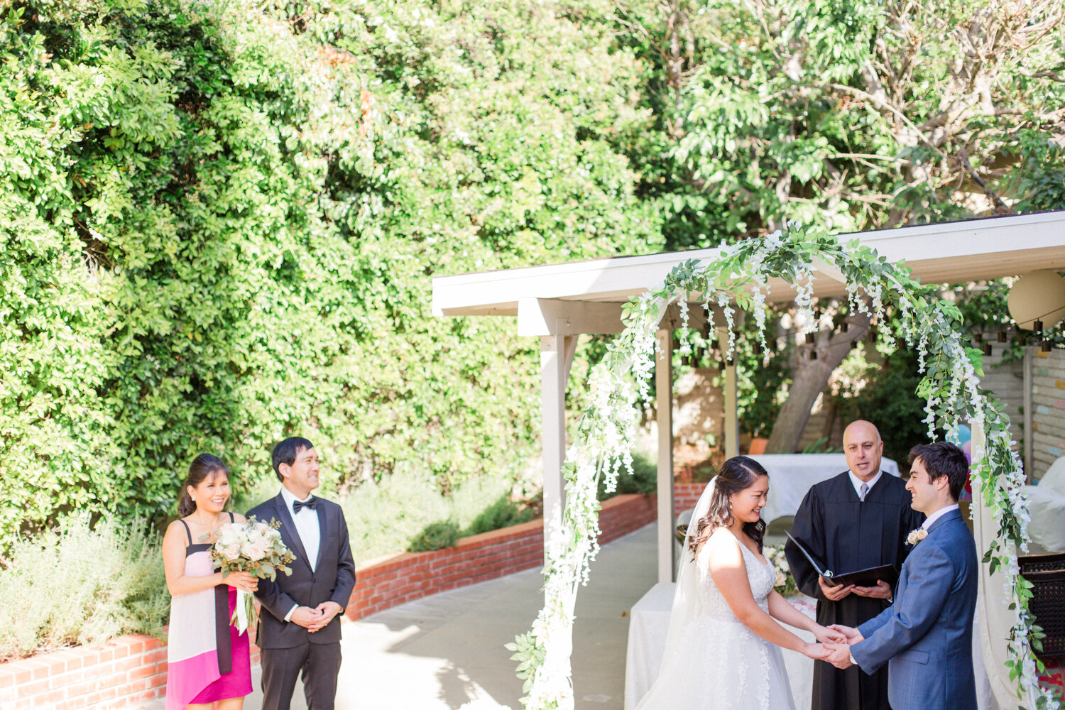 Virtual Zoom Wedding | Socially Distanced | Backyard Wedding | Los Angeles Wedding Photographer | thevondys.com