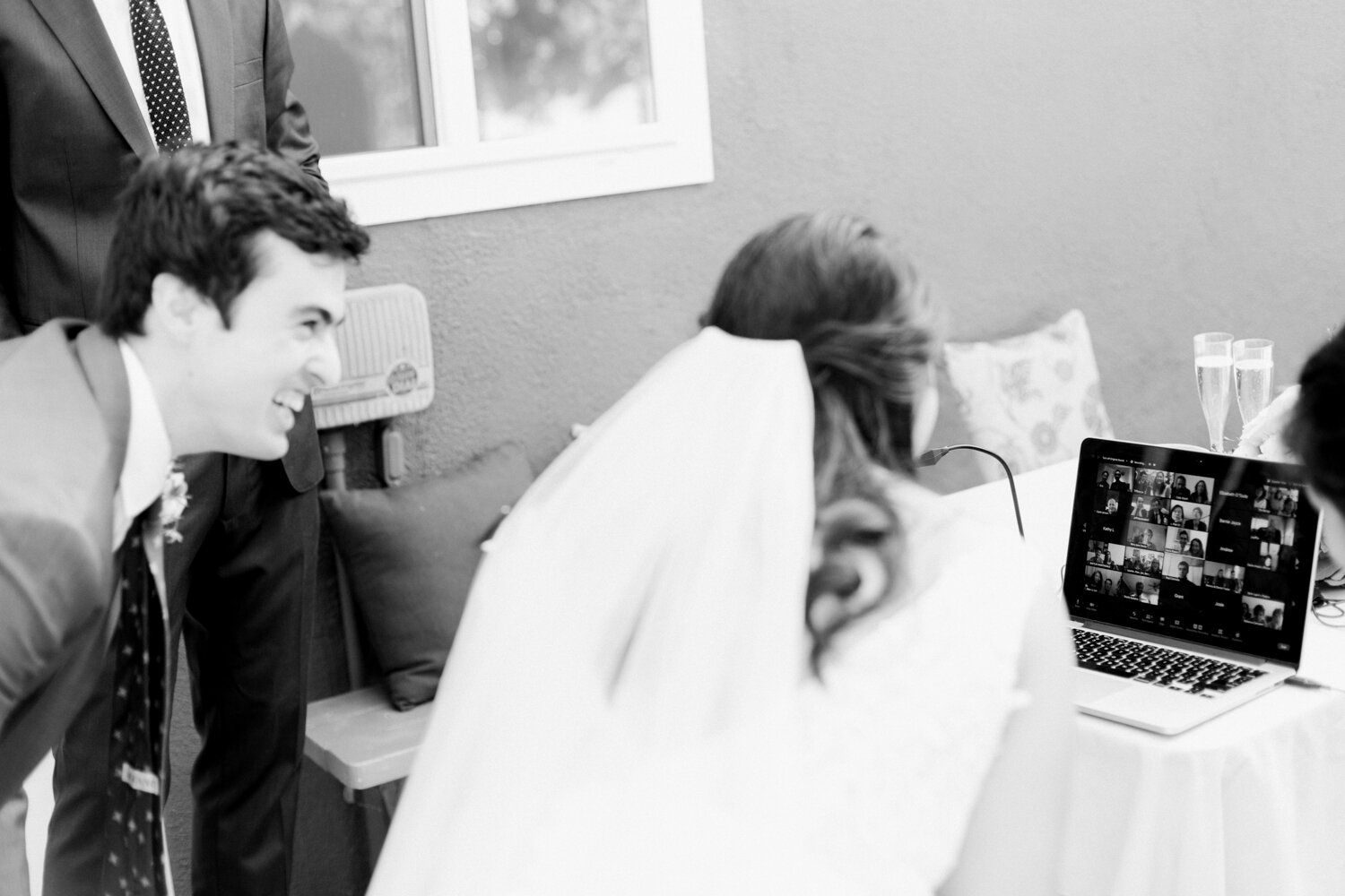 Virtual Zoom Wedding | Socially Distanced Event | Backyard Wedding | Los Angeles Wedding Photographer | thevondys.com