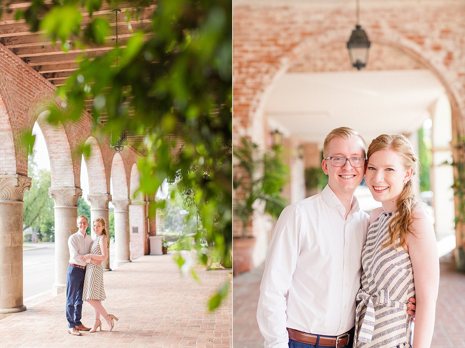 Palos Verdes Wedding Photographer | Malaga Cove Plaza Engagement Photography |  thevondys.com