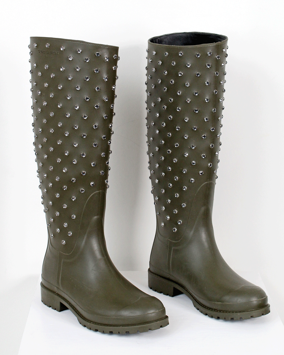 saint laurent festival rain boots