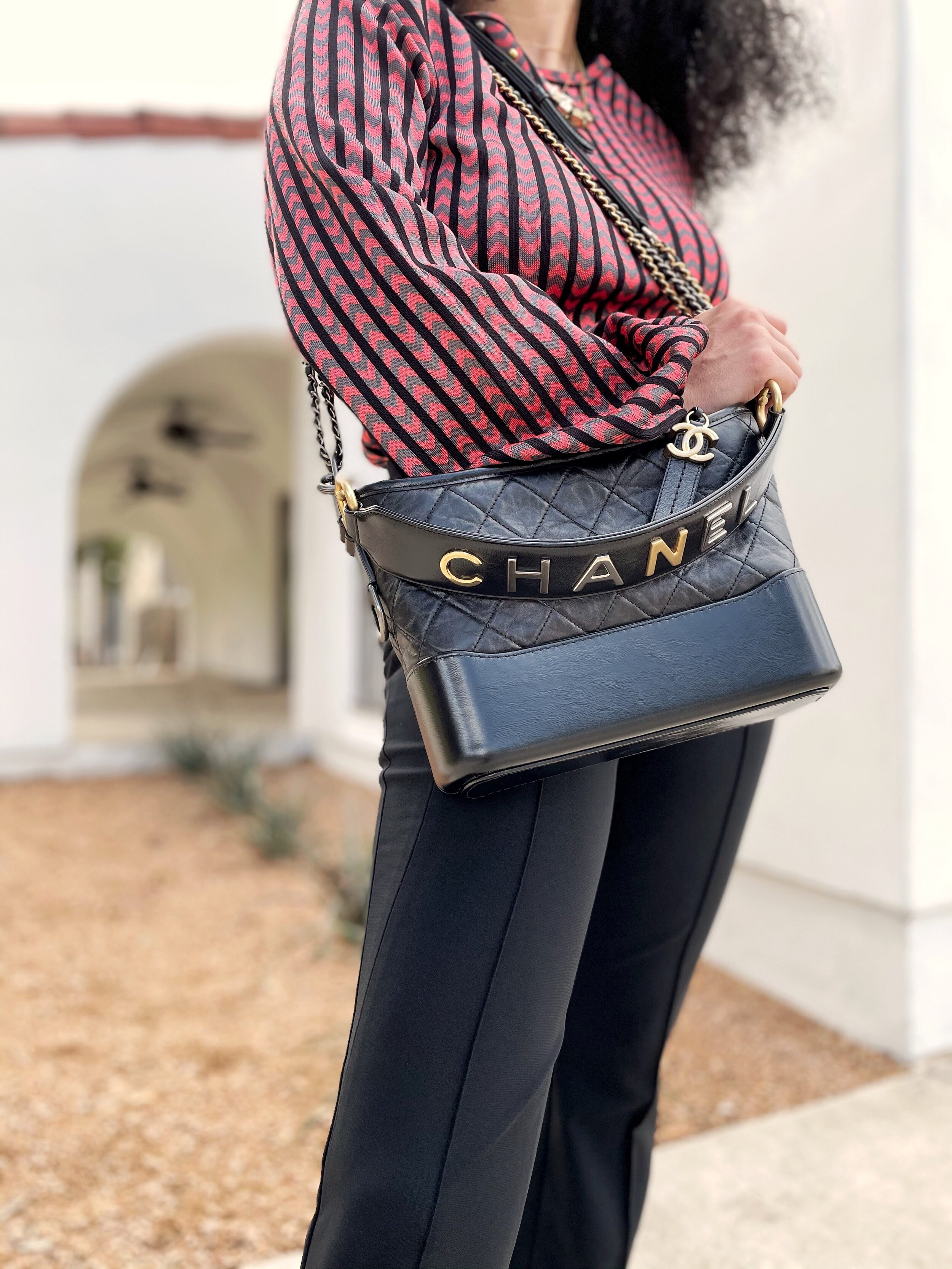Chanel Gabrielle Croc Embossed Hobo Bag - Premium Quality, Luxury