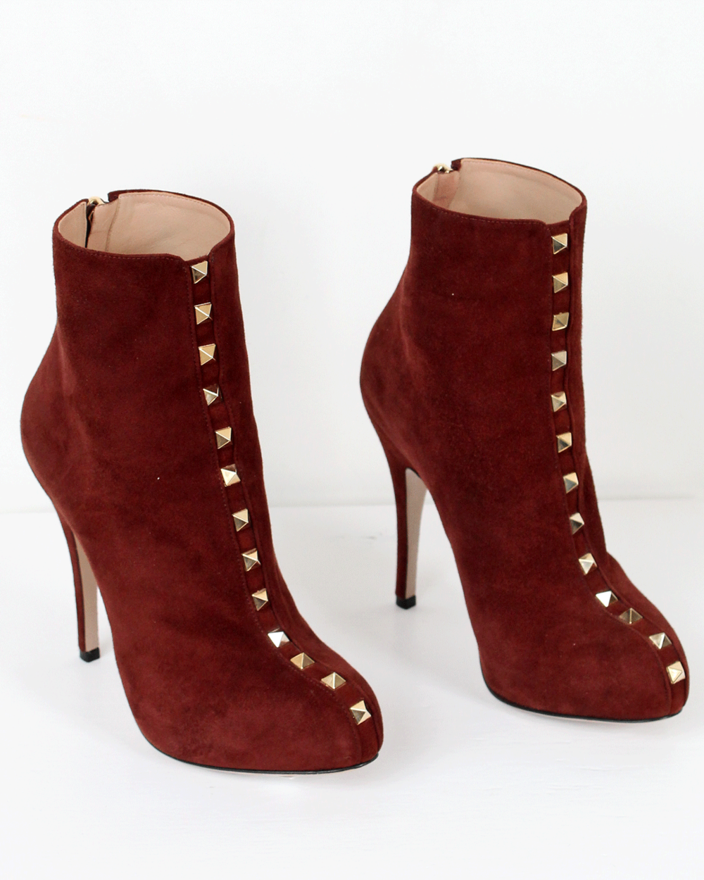 Valentino Rockstud Suede Boots — Couture Consignment