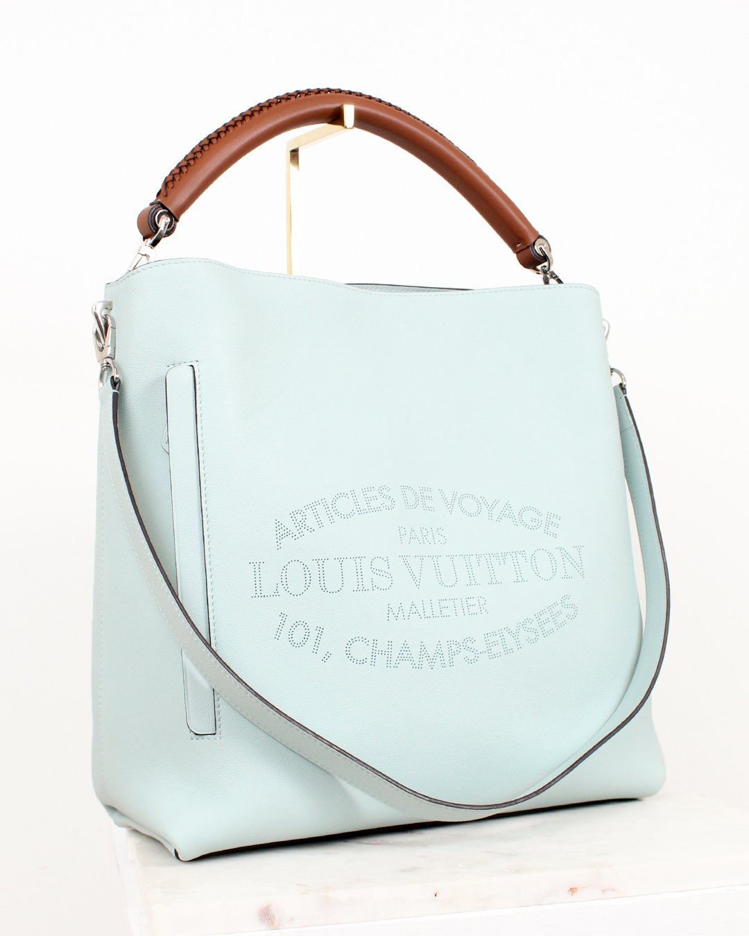 Louis Vuitton Monogram Braided Handle Cluny MM  Brown Handle Bags Handbags   LOU754976  The RealReal