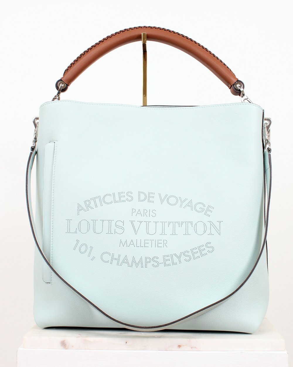Louis Vuitton X Christian Louboutin Celebrating Monogram Iconoclasts Spike  Tote Brown Leather ref.623210 - Joli Closet