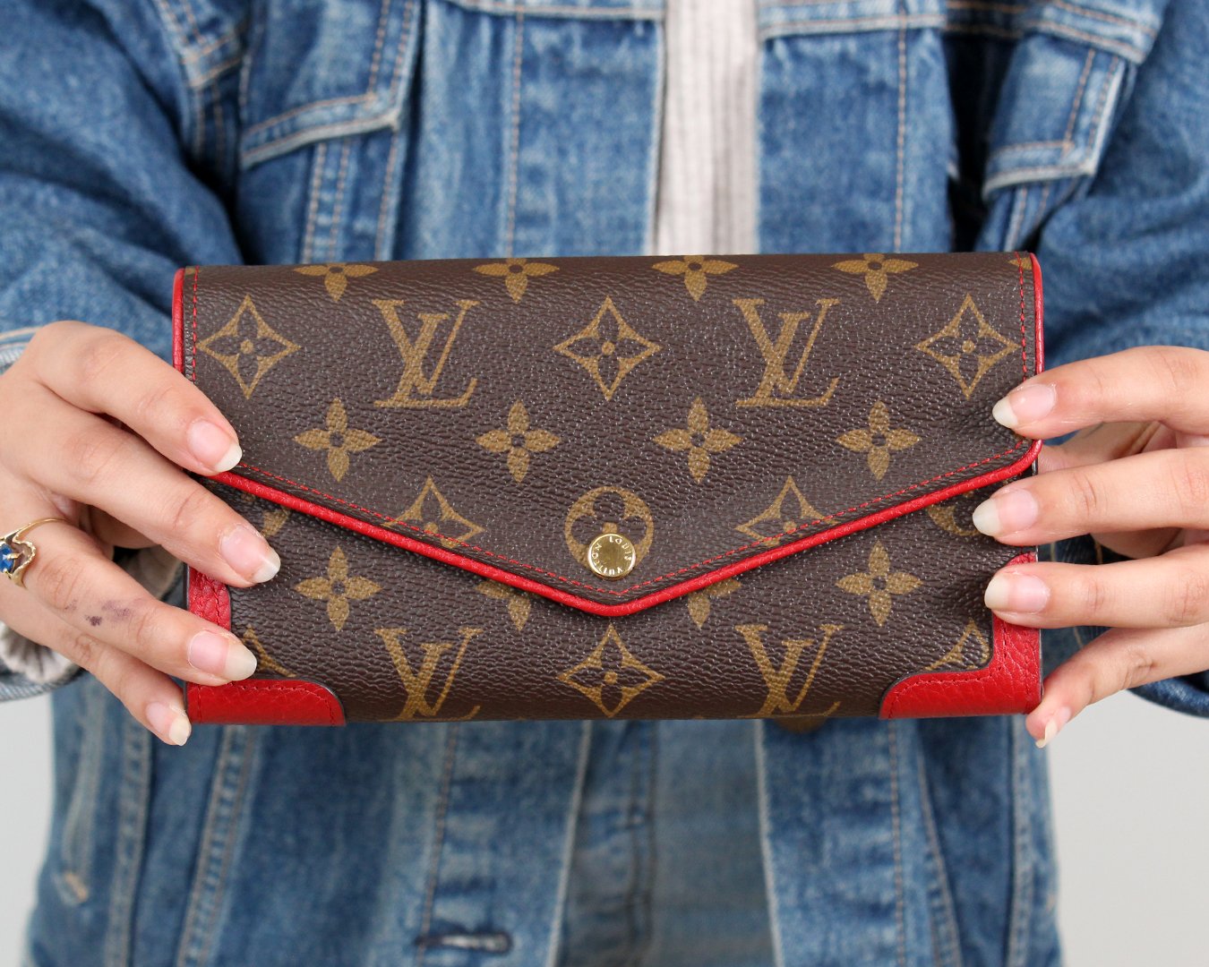 Louis Vuitton Black Monogram Empreinte Victorine Wallet, myGemma