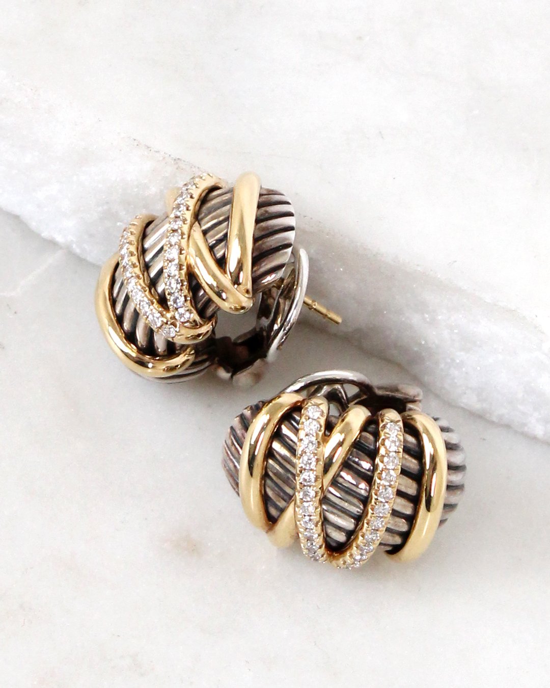 David Yurman Helena Shrimp Earrings — Otra Vez Couture Consignment
