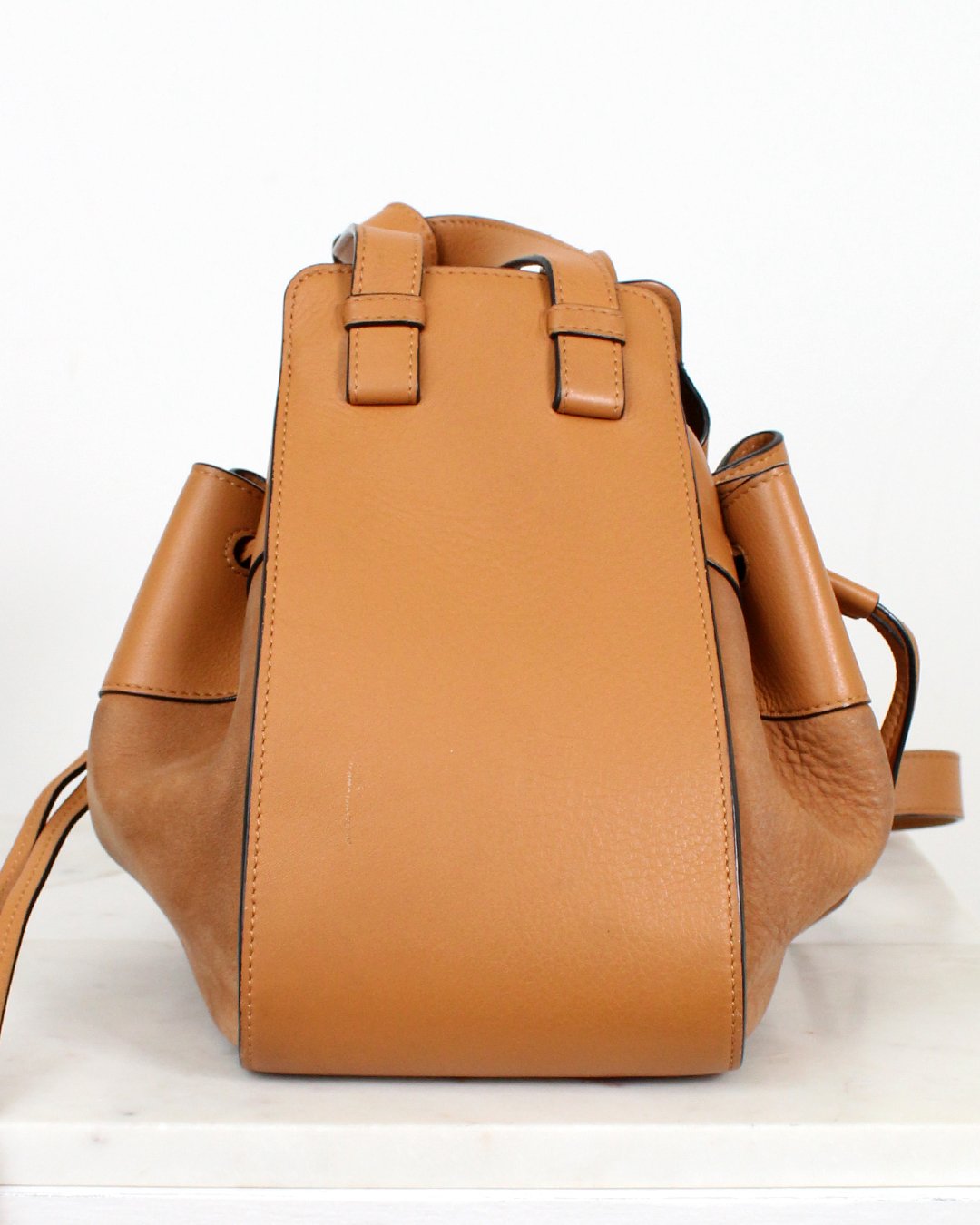 Loewe Light Caramel Brown Hammock Small Leather Handbag