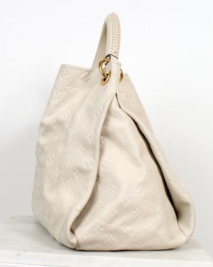 Louis Vuitton Cream Monogram Empreinte Artsy mm Shoulder Bag (LCRX)144010001354