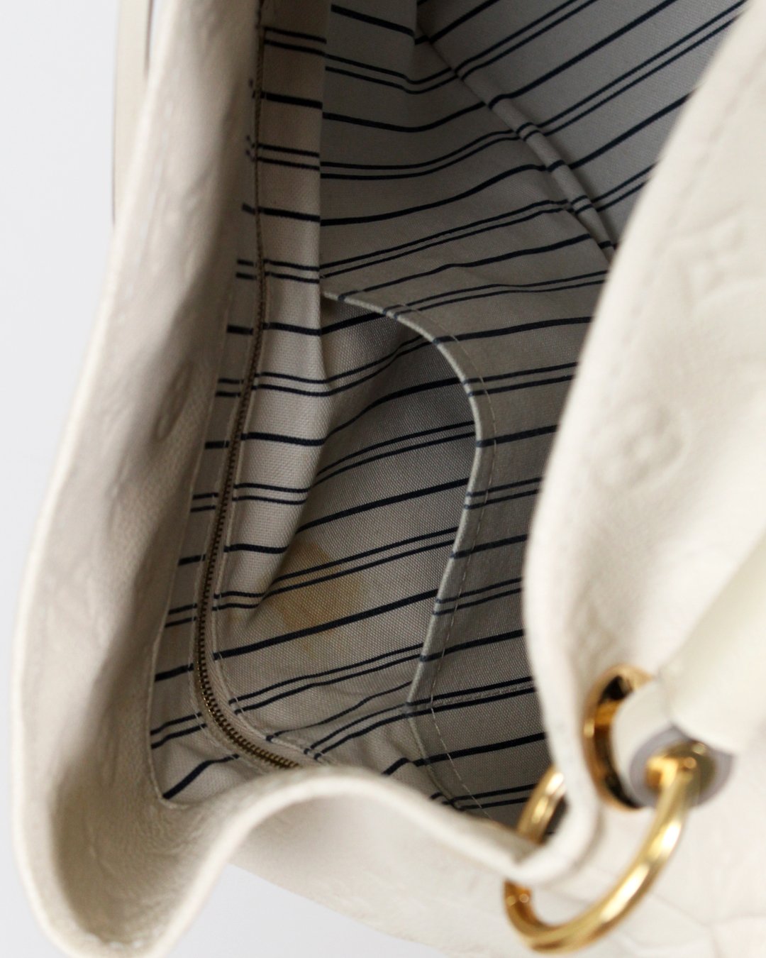 Louis Vuitton Artsy bag Empreinte cream Leather ref.233891 - Joli Closet