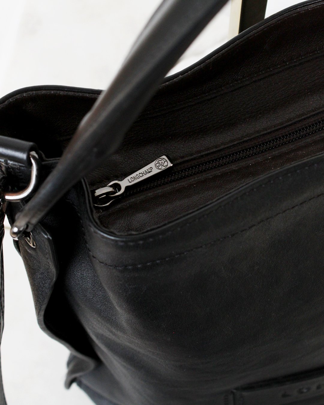 Longchamp, Bags, Longchamp Le Pliage Black Large Hobo Crossbody Shoulder  Bag