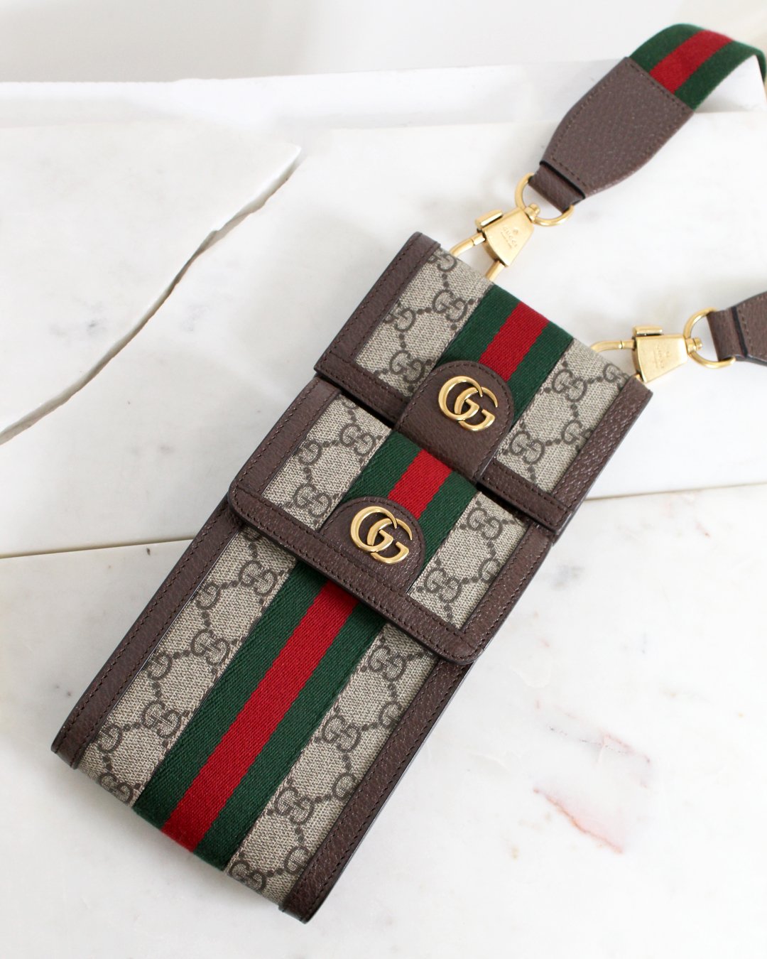 Gucci Ophidia Double Pouch Crossbody Bag — Otra Vez Couture Consignment