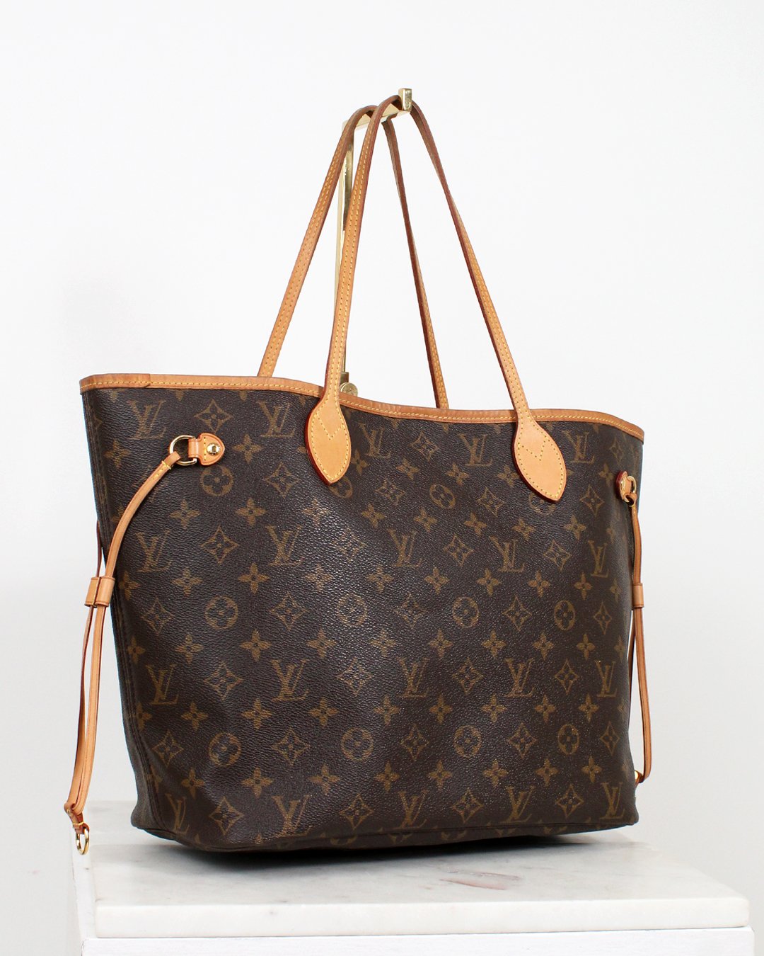 LOUIS VUITTON Monogram Canvas Red Neverfull MM Tote Bag