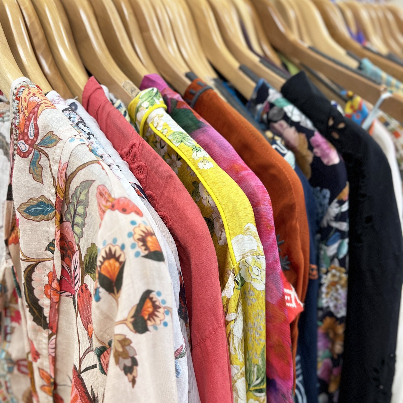 A small sample of the Johnny Was pieces currently gracing our racks 💐 We are forever obsessed with their buttery-soft, impeccably printed fabrics.

Visit us in Olmos Park to shop in person or DM to buy online right now!

. . . 

 #sanantonio #shopsm