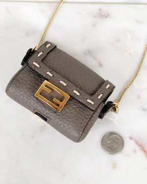 Fendi Airpod Case Mini Flapbag Keychain — Otra Vez Couture Consignment