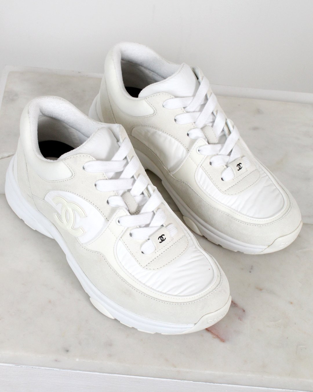 Chanel Trainers Chanel Pvc Sneakers White Chanel Transparent White PVC  Trainers Sneakers Size 38