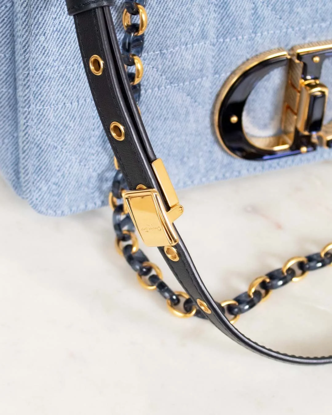 Christian Dior Medium Caro Bag in Macrocannage Denim Hallmark.jpg