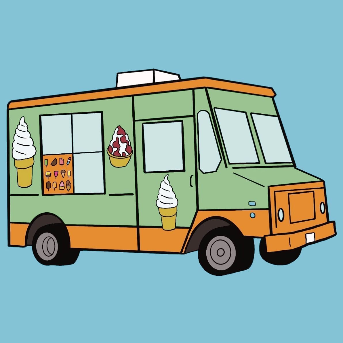 What did you get from the ice cream truck as a kid? We got an ice cream sandwich or a drumstick cone 🍦

(PS this is a sneak peak at what we&rsquo;re working on for our #nostalgia issue)

#snpmag #icecream #icecreamtruck #spongebobicecream #strawberr